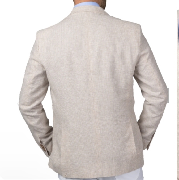 Mens Sport Coat Nautical Tailor Byrd Classic Fit Lined French Face Back Flap 38S - Picture 5 of 17